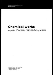 Chemical works: organic chemicals manufacturing works