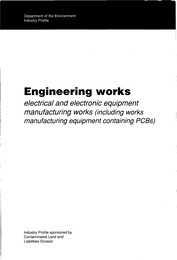Engineering works: electrical and electronic equipment manufacturing works (including works manufacturing equipment containing PCBs)
