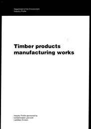 Timber products manufacturing works