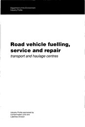 Road vehicle fuelling, service and repair: transport and haulage centres