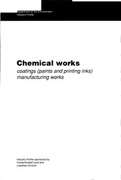 Chemical works: coatings (paints and printing inks) manufacturing works