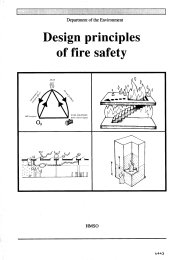 Design principles of fire safety