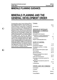 Minerals planning and the General Development Order (Valid in Wales only)