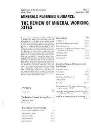 Review of mineral working sites (Valid in Wales only)