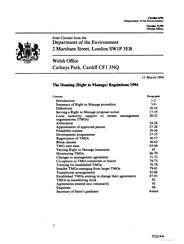 Housing (right to manage) regulations 1994