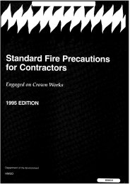 Standard fire precautions for contractors engaged on Crown works (Archived)