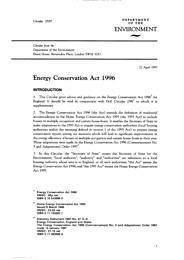 Energy conservation act 1996