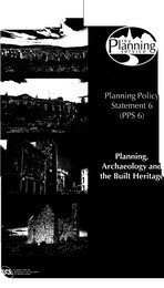 Planning, archaeology and the built heritage