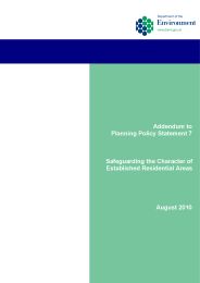Addendum to planning policy statement 7: safeguarding the character of established residential areas