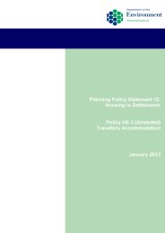 Planning policy statement 12 (PPS 12) - housing in settlements. Policy HS 3 (amended) - travellers accommodation
