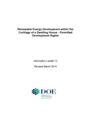 Renewable energy development within the curtilage of a dwelling house - permitted development rights