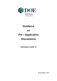 Guidance on pre-application discussions