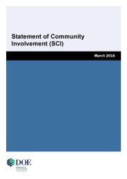 Statement of community involvement (SCI)