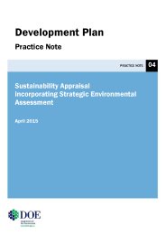 Sustainability appraisal incorporating strategic environmental assessment