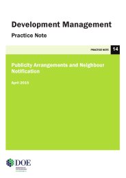 Publicity arrangements and neighbour notification