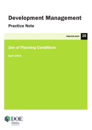 Use of planning conditions