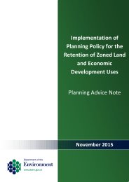 Implementation of planning policy for the retention of zoned land and economic development uses