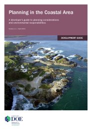 Planning in the coastal area - a developer's guide to planning considerations and environmental responsibilities