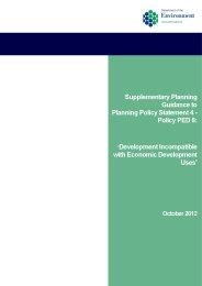 Supplementary planning guidance to planning policy statement 4 - policy PED 8: 'development incompatible with economic development uses' (revised October 2019)