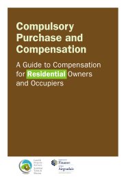 Compulsory purchase and compensation - a guide to compensation for residential owners and occupiers