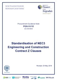 Standardisation of NEC3 engineering and construction contract Z clauses (as amended)