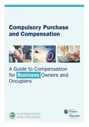 Compulsory purchase and compensation. A guide to compensation for business owners and occupiers