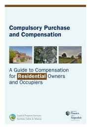 Compulsory purchase and compensation. A guide to compensation for residential owners and occupiers