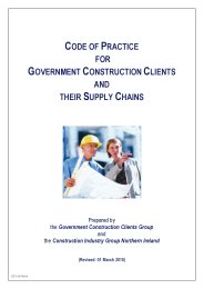 Code of practice for government construction clients and their supply chains