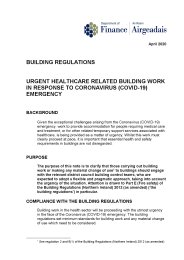Building Regulations - urgent healthcare related building work in response to Coronavirus (COVID-19) emergency