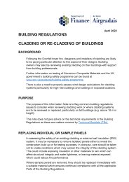 Building Regulations - cladding or re-cladding of buildings