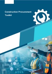 Construction procurement toolkit. Version 5.0