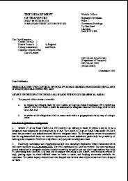 Deregulation: The control of dogs on roads orders (procedure) (England and Wales) regulations 1995: and Advice on designating roads all roads within geographical areas