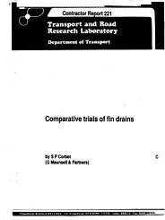 Comparative trials of fin drains