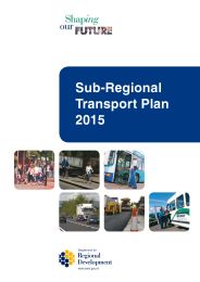 Sub-regional transport plan 2015