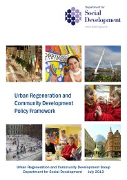 Urban regeneration and community development policy framework