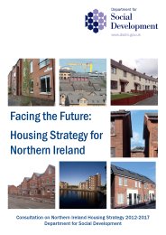 Facing the future: housing strategy for Northern Ireland. Consultation on Northern Ireland housing strategy 2012-2017
