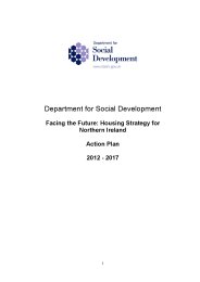 Facing the future: housing strategy for Northern Ireland. Action plan: 2012 - 2017