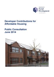 Developer contributions for affordable housing - public consultation