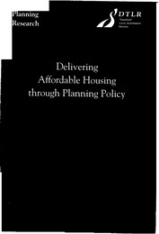 Delivering affordable housing through planning policy