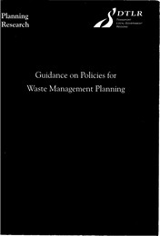 Guidance on policies for waste management planning