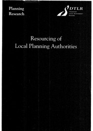 Resourcing of local planning authorities