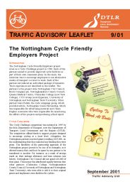 Nottingham cycle friendly employers project