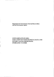 Contaminants in soil: Collation of toxicological data and intake values for humans. Inorganic cyanide (includes errata)