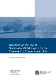 Guidance on the use of stabilisation/solidification for the treatment of contaminated soil