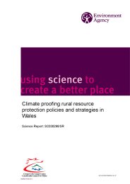 Climate proofing rural resource protection policies and strategies in Wales
