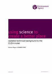 Updated technical background to the CLEA model