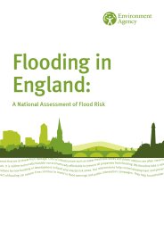 Flooding in England - a national assessment of flood risk