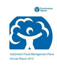 Catchment flood management plans - annual report 2012