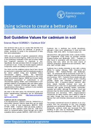 Soil guideline values for cadmium in soil