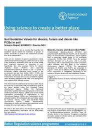 Soil guideline values for dioxins, furans and dioxin-like PCBs in soil